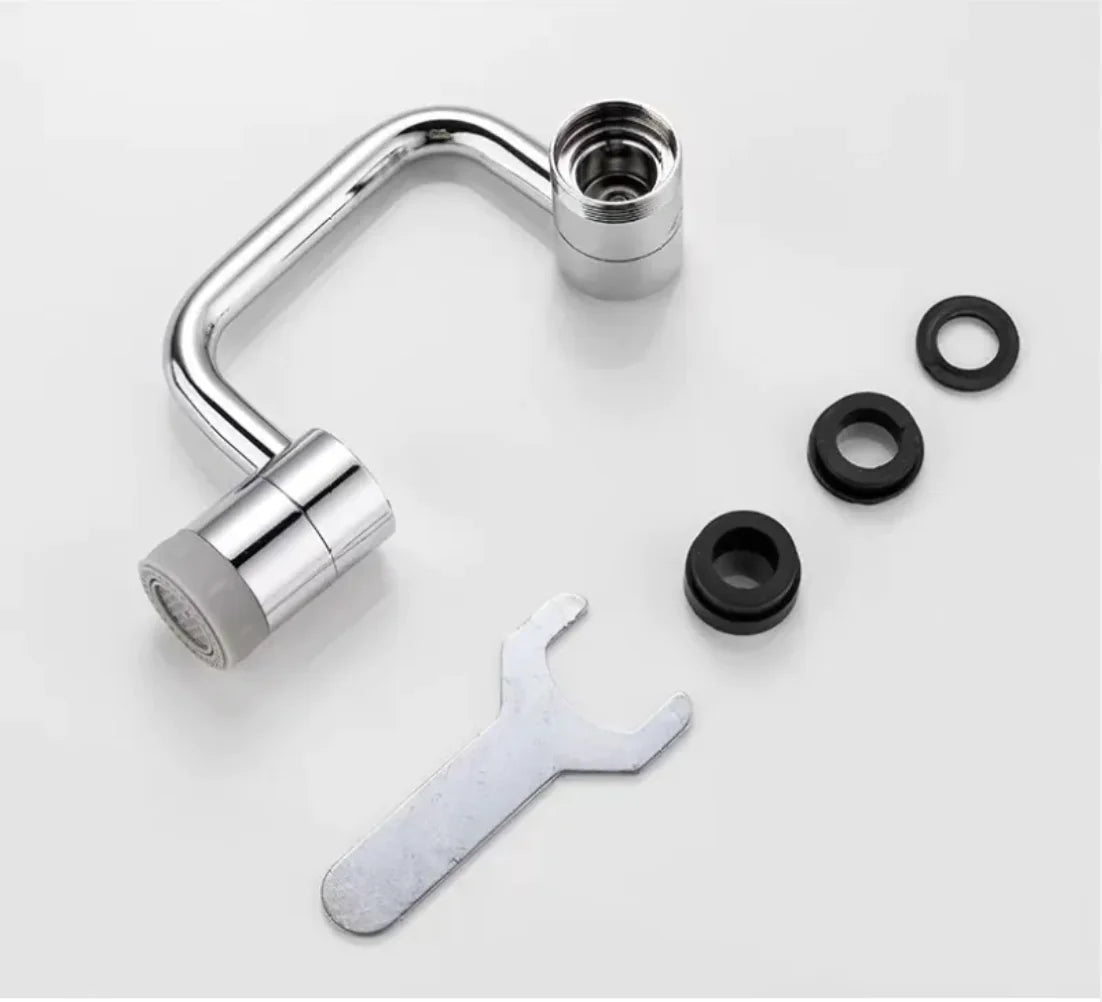 Rotating water faucet extension