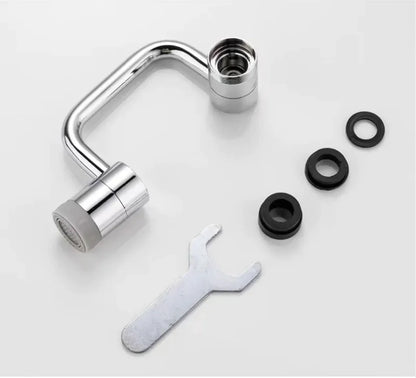 Rotating water faucet extension