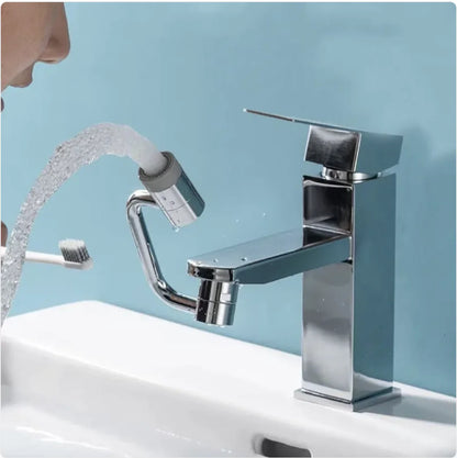 Rotating water faucet extension